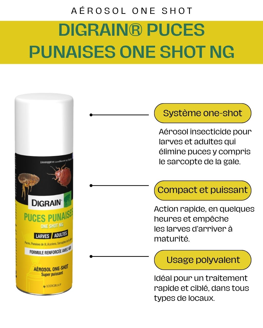DIGRAIN® Puces Punaises One Shot NG