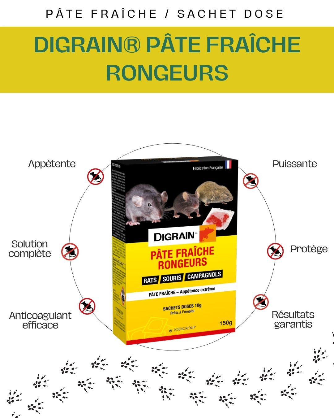DIGRAIN® Pâte Fraîche Rongeurs 150g